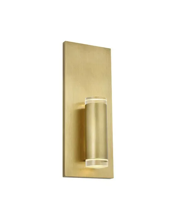 Dobson II 1-Light Bathroom Wall Light Natural Brass