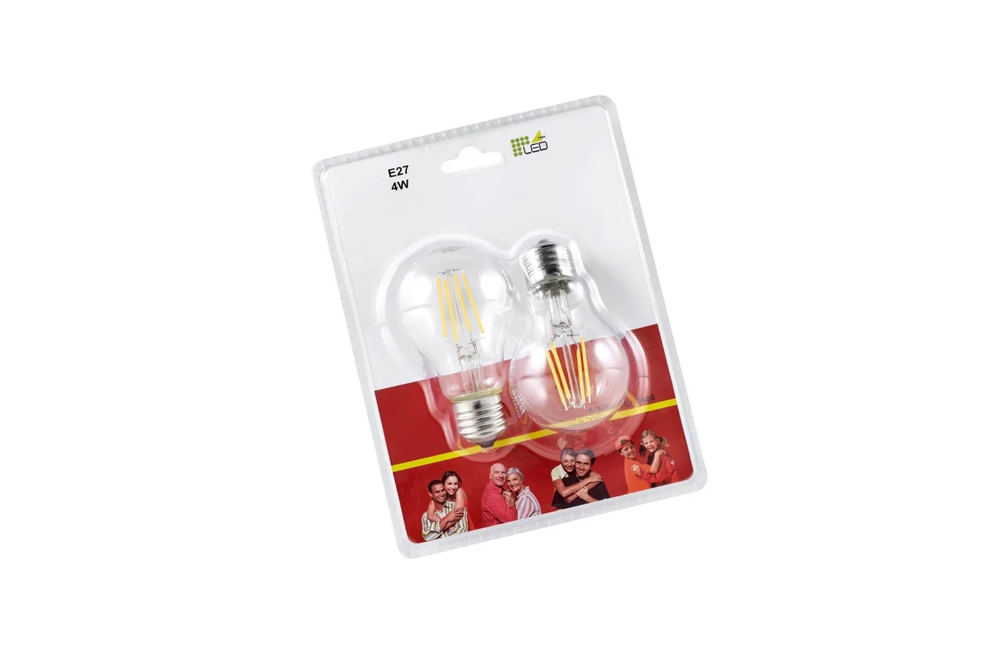 LK LED E27 filament classic 4W 470lm 3000K filament 2-PK -
