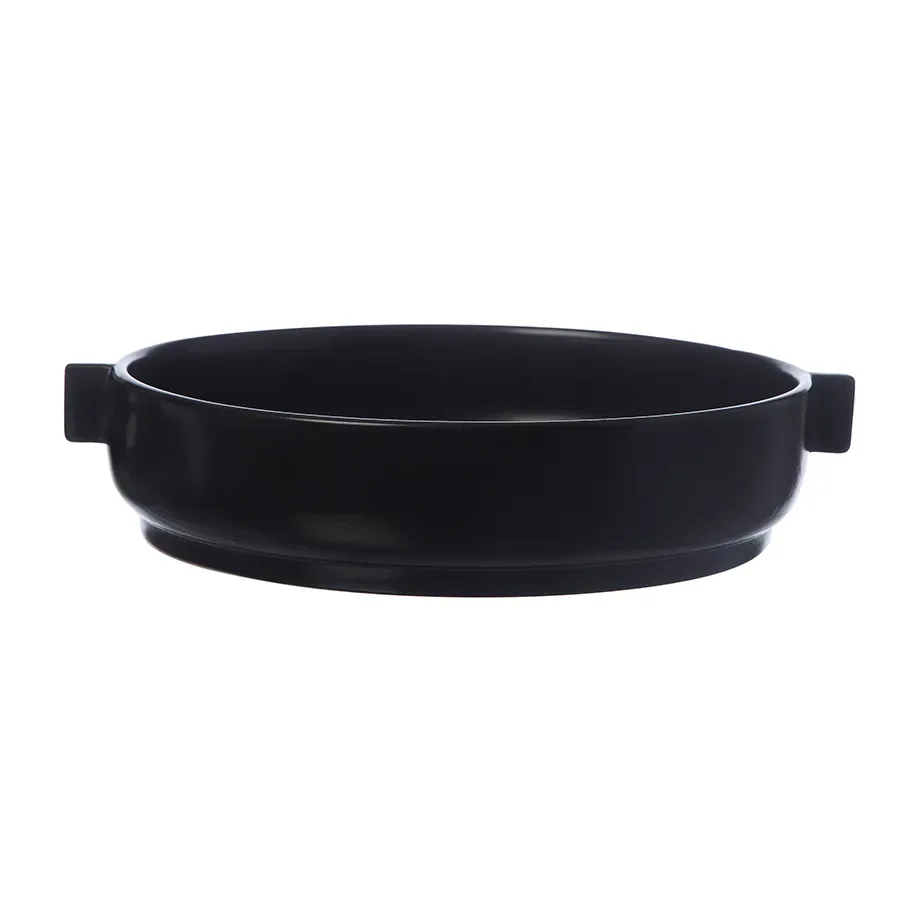 ERNST Ernst Teller mit Henkel Ø25cm Schwarz