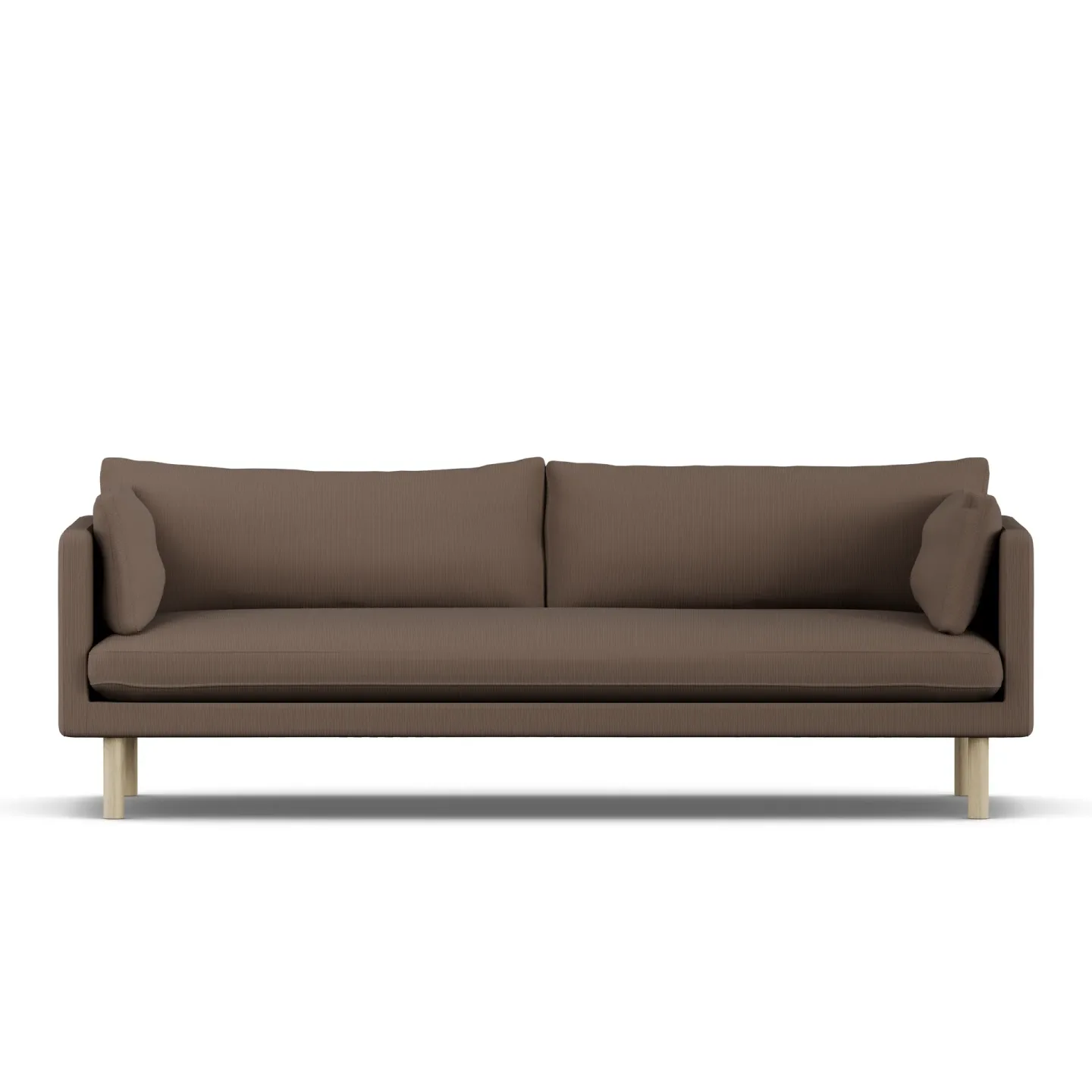 1898 Linnevik Sofa Jump Brown 1955 1955-Eiche weiß geölt, 4-sitzig