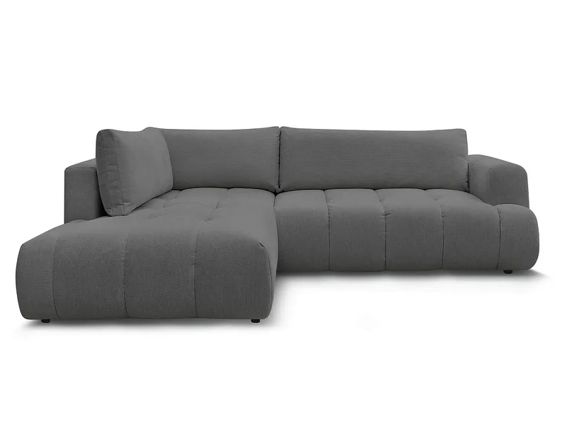 Ecksofa BOBOCHIC FUJI Stoff dunkelgrau