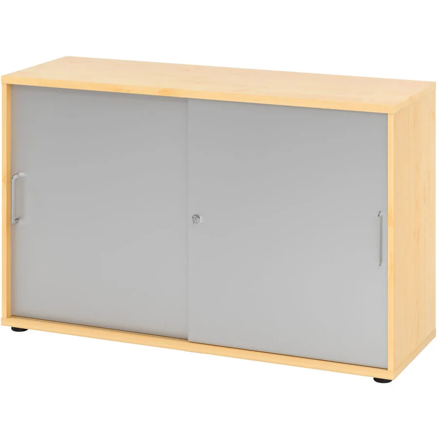 Aktenschrank Office silber Holzwerkstoff B 120 cm H 74.8 cm
