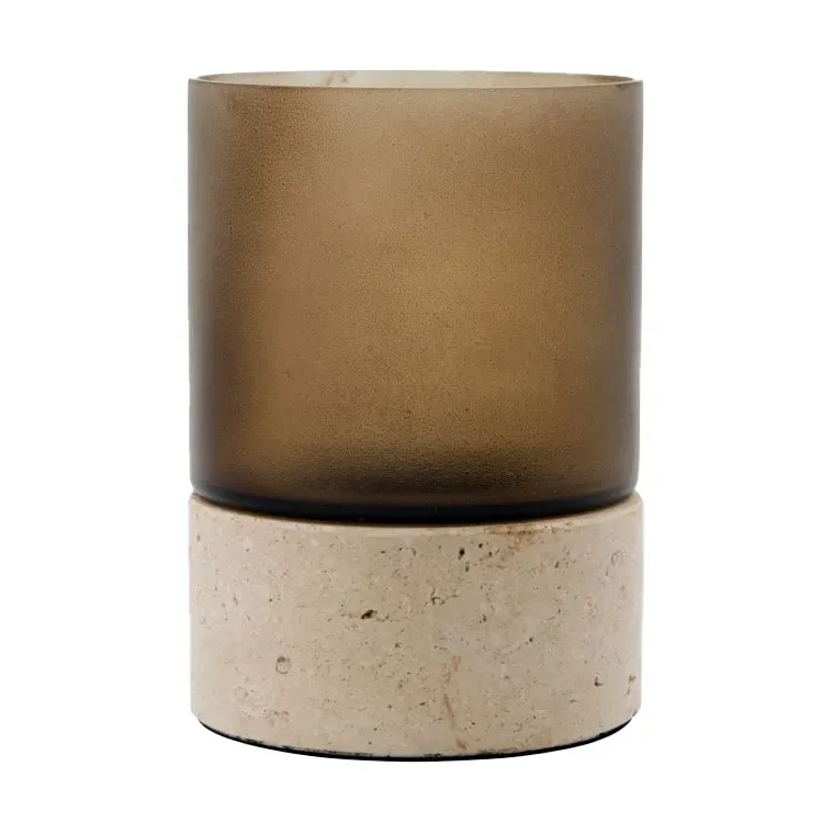 House Doctor Rivo Kerzenhalter 14 cm Braun
