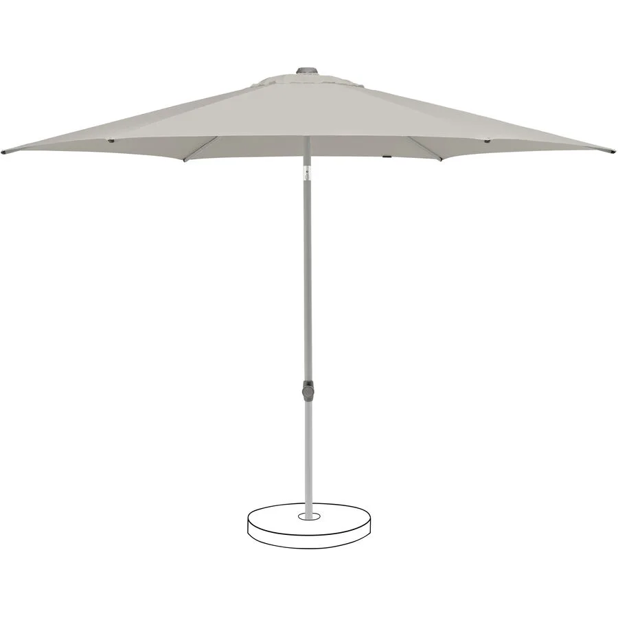 Suncomfort BY GLATZ Sonnenschirm Pop up Grau Polyester 250 cm 250 cm