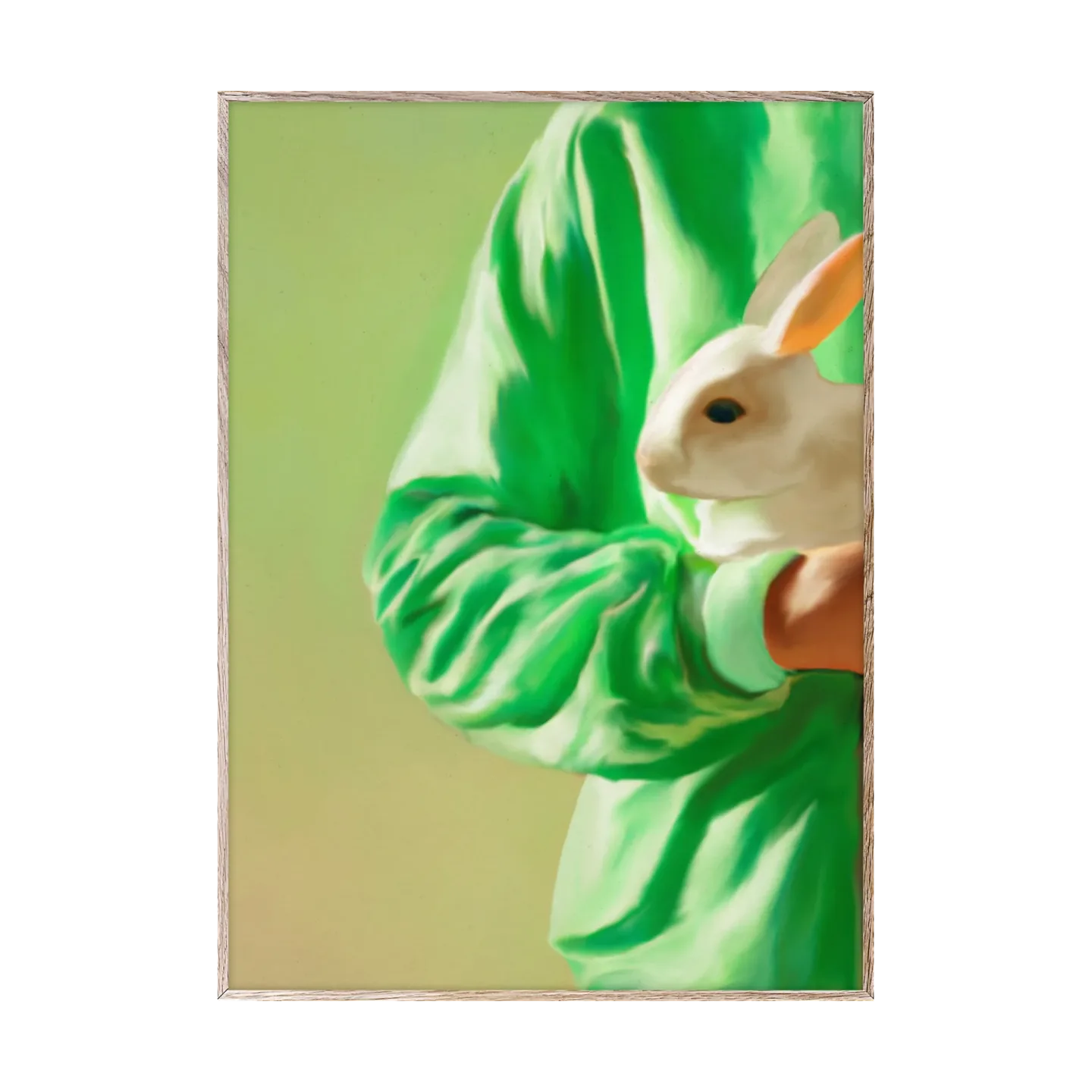 Paper Collective White Rabbit Poster 30 x 40cm