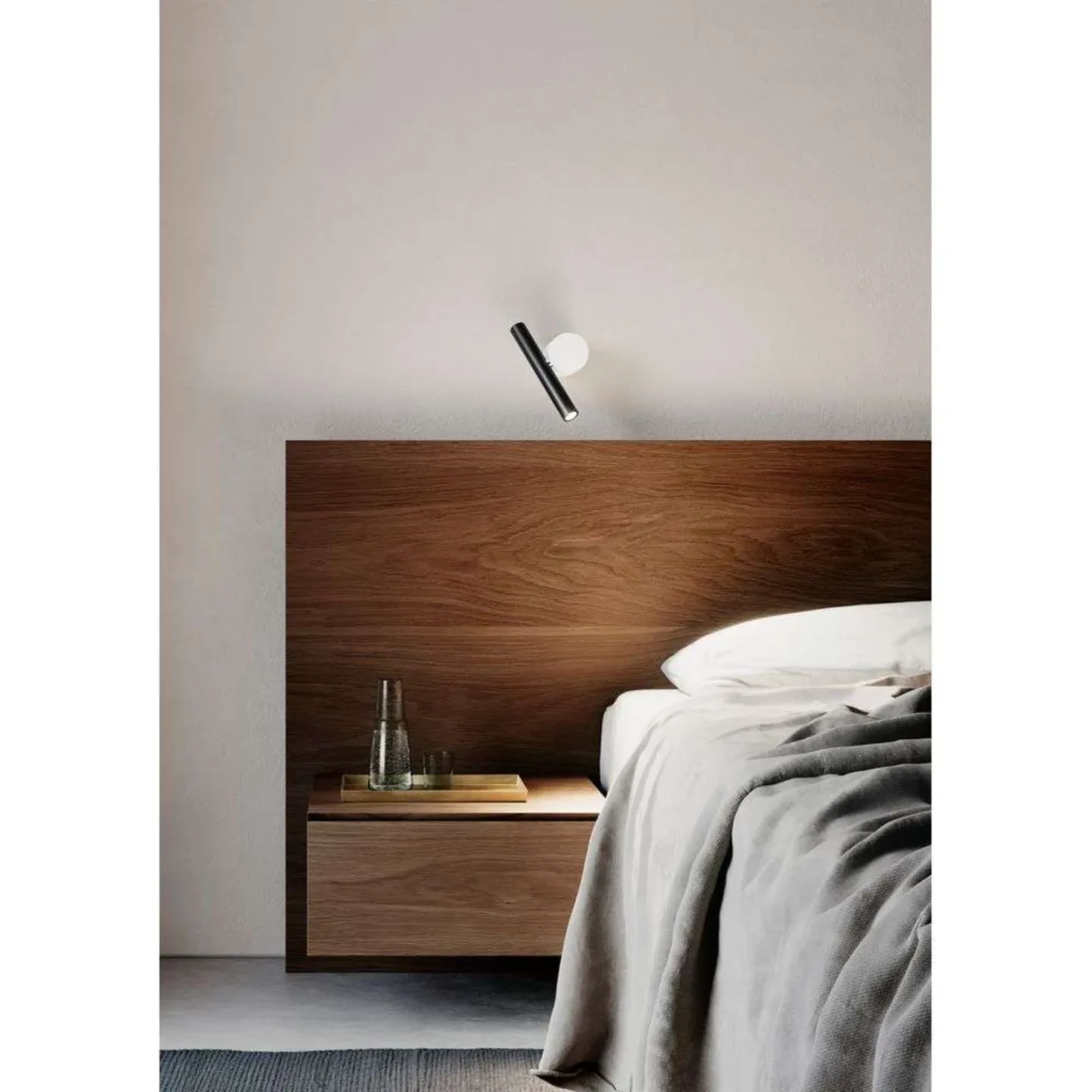 Doi Wandleuchte 3000K White/Ribbed White - Luceplan - Wohnzimmer - Aluminium