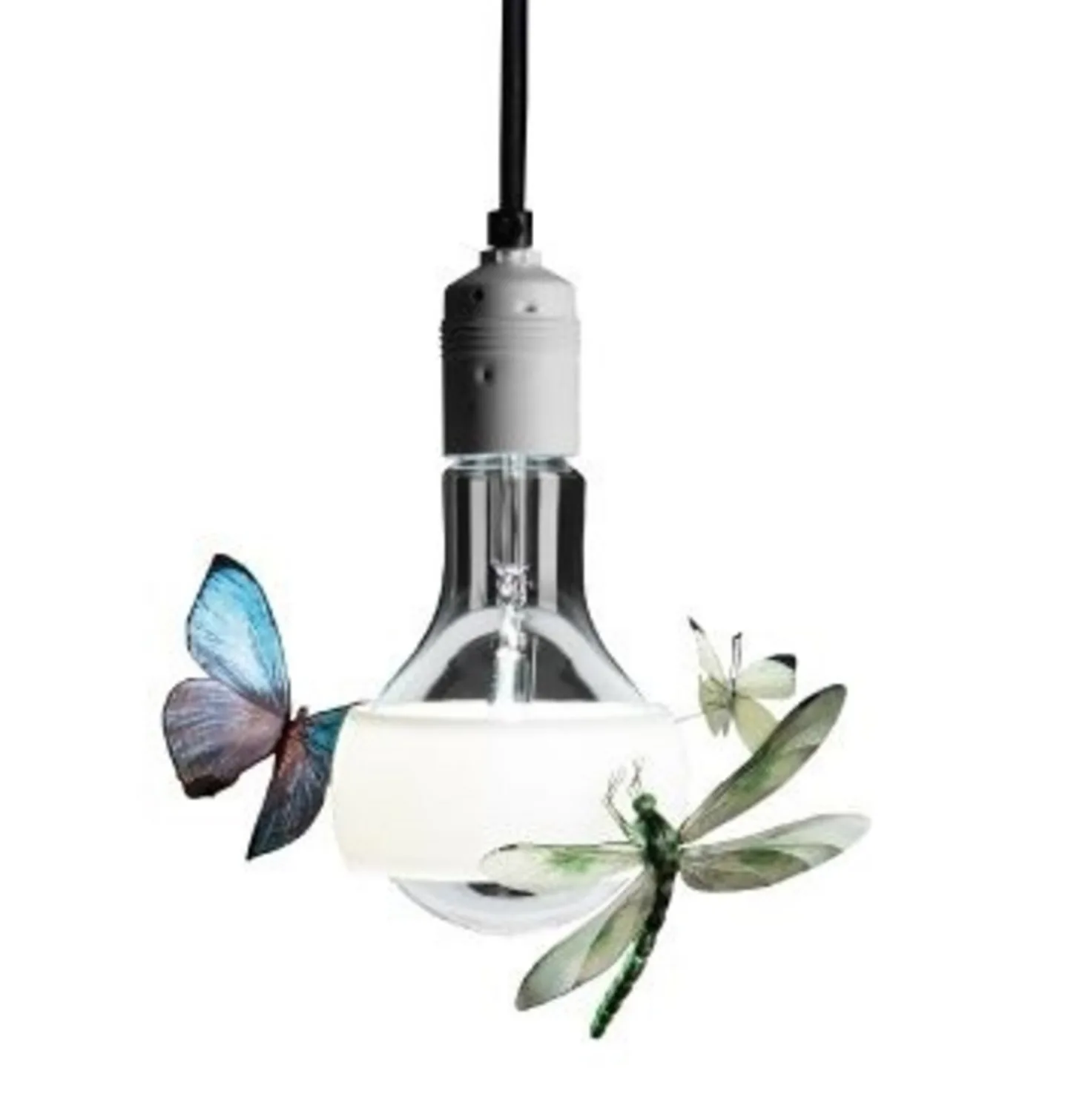 Johnny B. Butterfly Pendelleuchte 420cm White - Ingo Maurer - Wohnzimmer - Glas