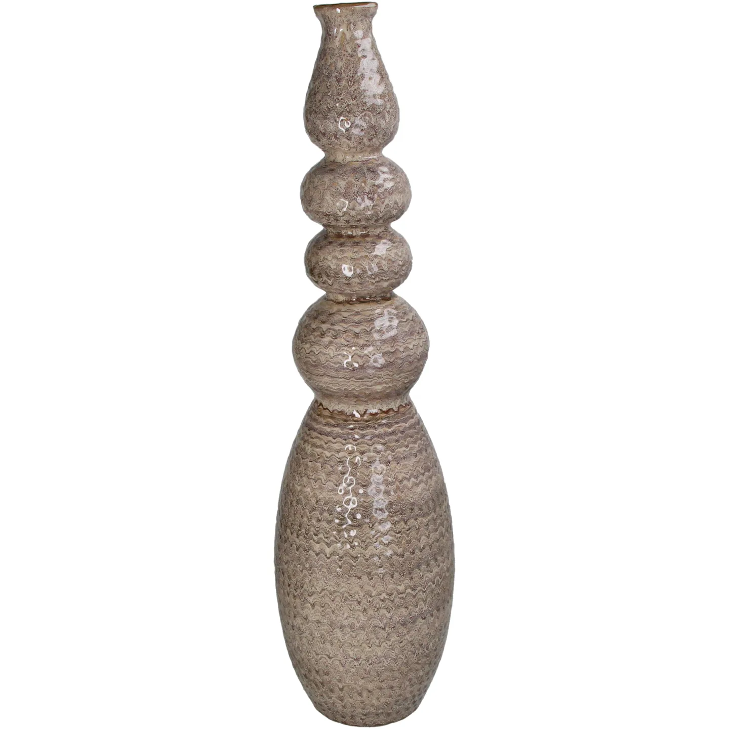 Kersten Vase Keramik, Sand H: 72 cm | Schubiger Möbel