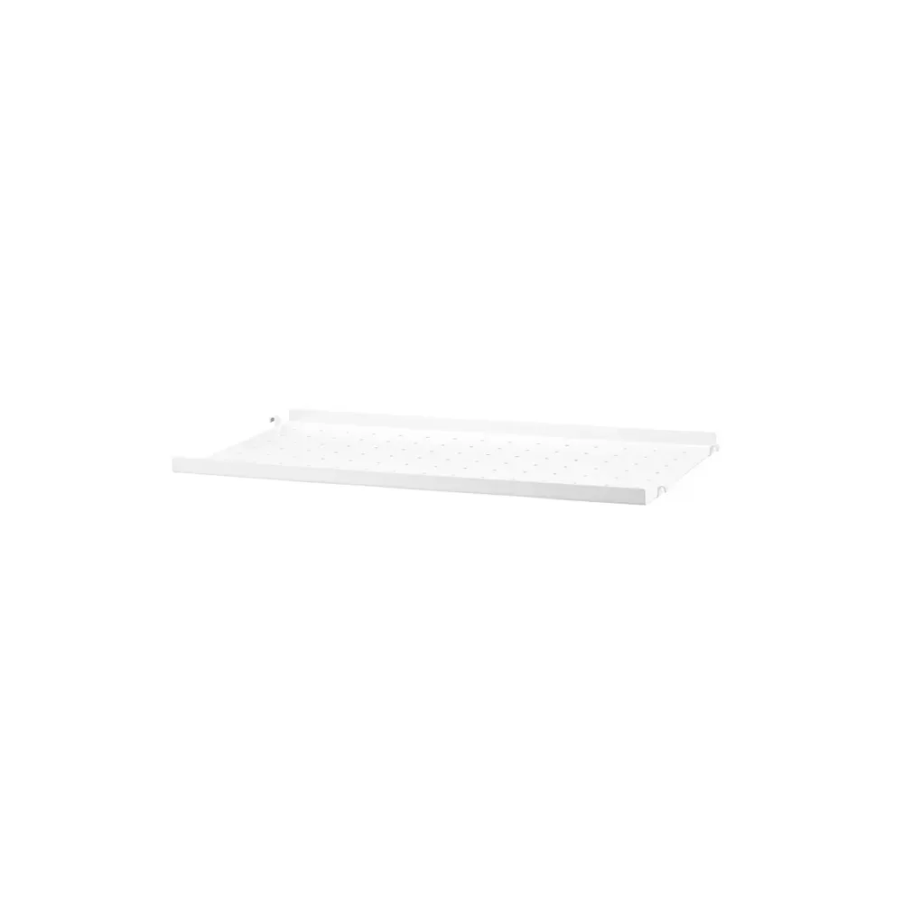 String String hyllplan metall vit, 58x30 cm, låg kant