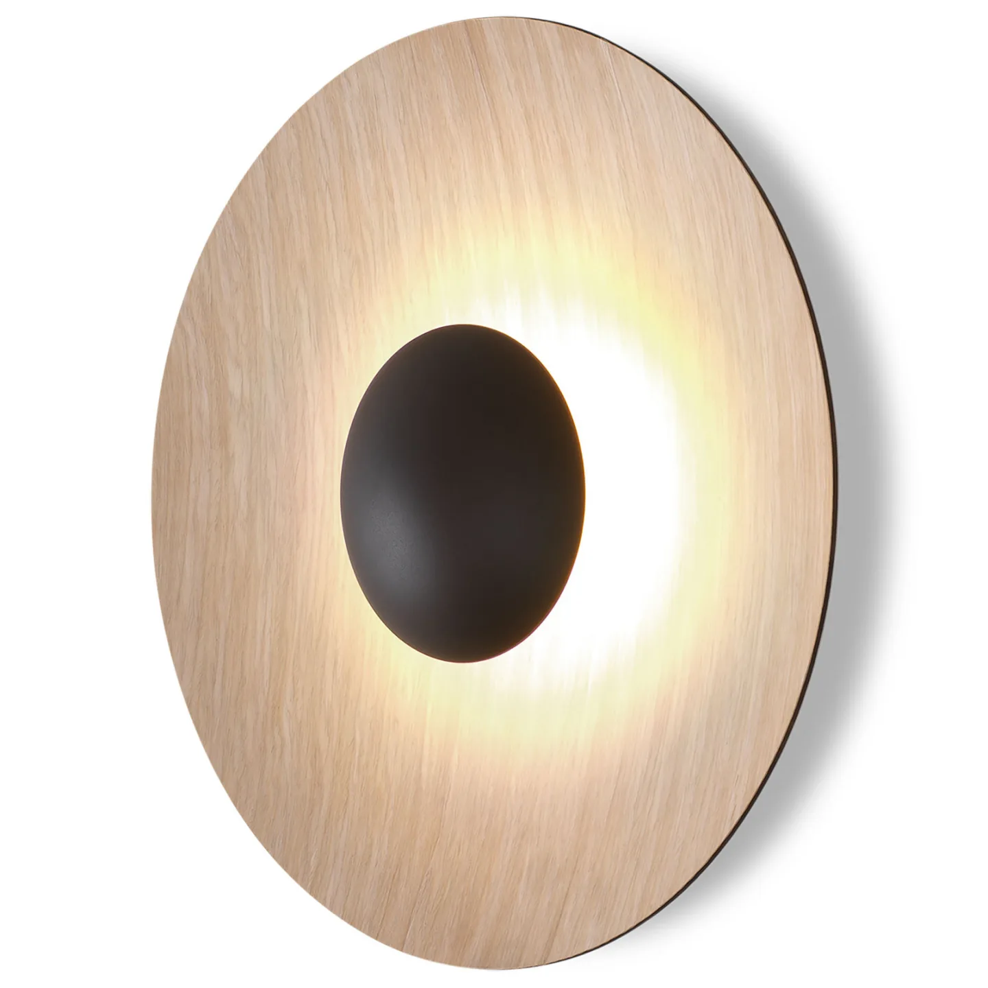 Ginger 42 C Wandleuchte Oak-Oak - Marset - Wohnzimmer - Design - Metall - Rund
