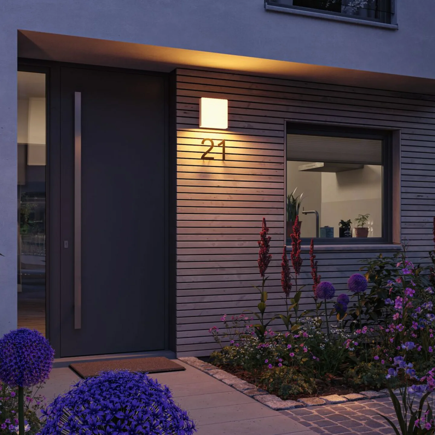 Azalena Außenwandleuchte Zigbee SWR Weiß - Paulmann - Aluminium - Eckig