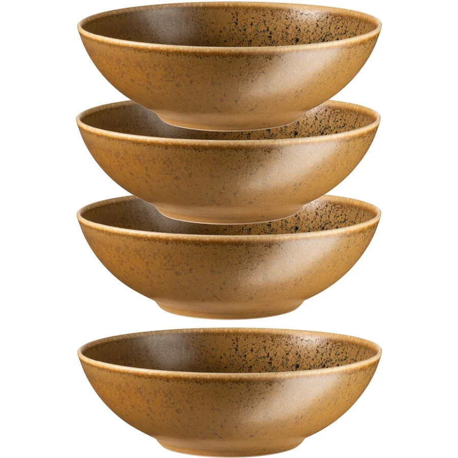 MÄSER Schüssel-Set 4-tlg. Grumpy Beige Porzellan 17.5 cm