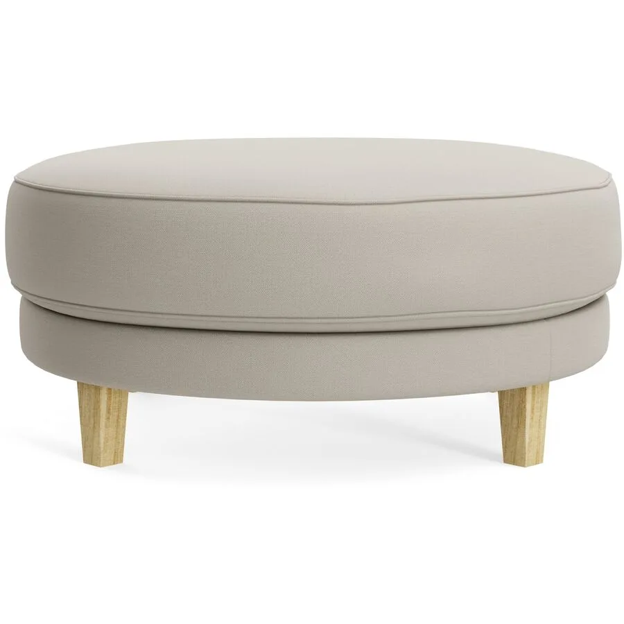 Hocker Avena natur Stoff/Holzfuss Eiche B 101 H 45 cm - Möbel Konfigurator: Traummöbel individuell zusammenstellen