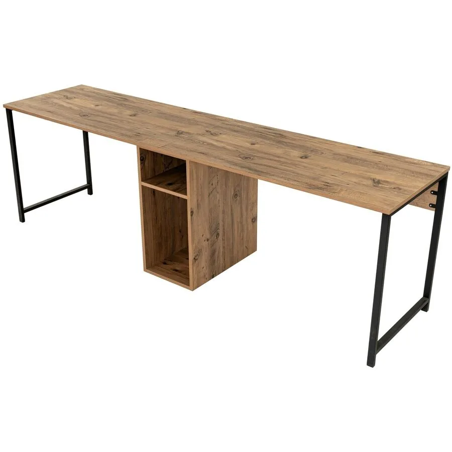 Schreibtisch Yemek Kiefer melaminbeschichtete Spanplatte B 240 T 60 cm