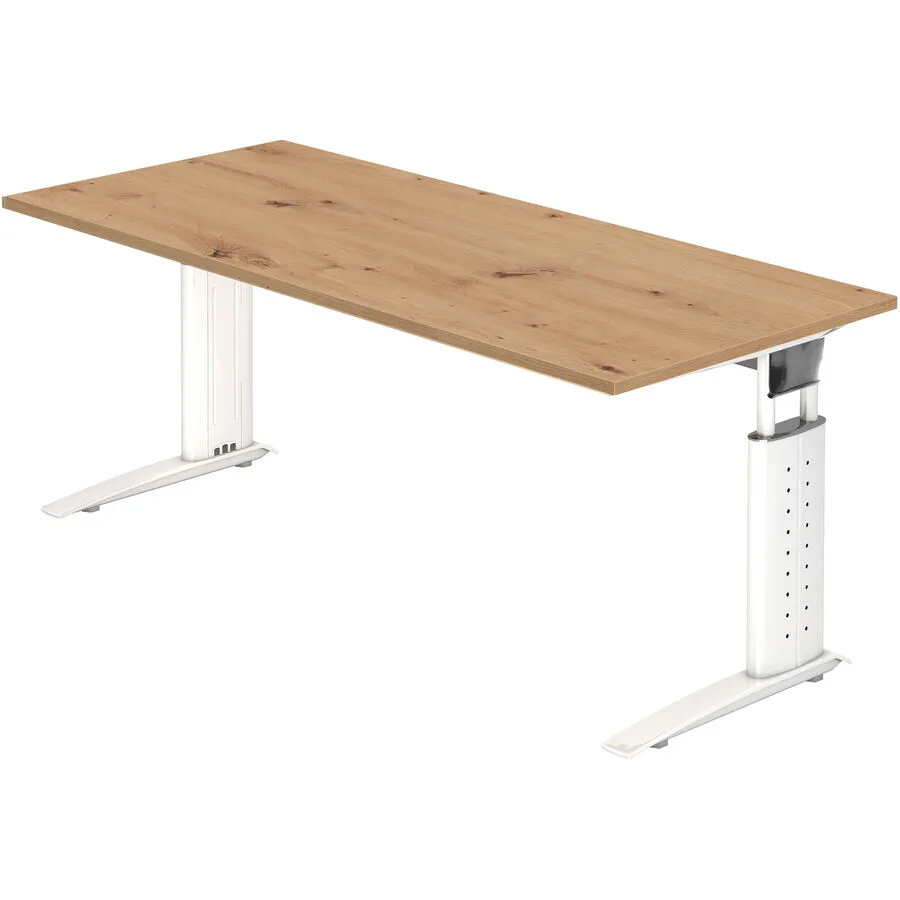 Schreibtisch Office Asteiche Holzwerkstoff B 180 T 80 cm