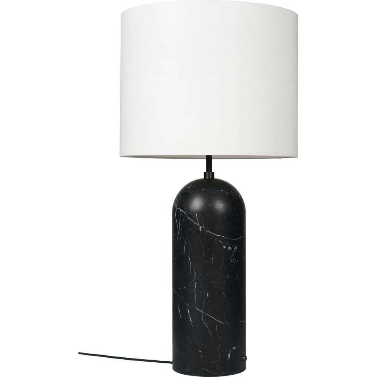 Gravity XL Low Stehleuchte Black Marble/White - GUBI - Wohnzimmer - Marmor