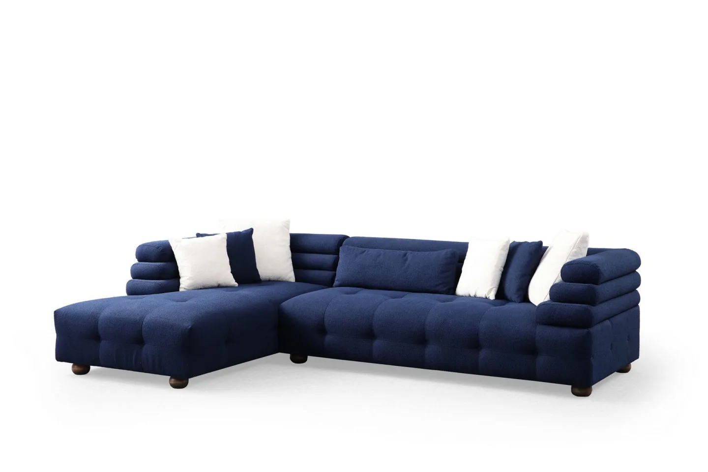 Namarta 4-sits Soffa med Divan - Mörkblå