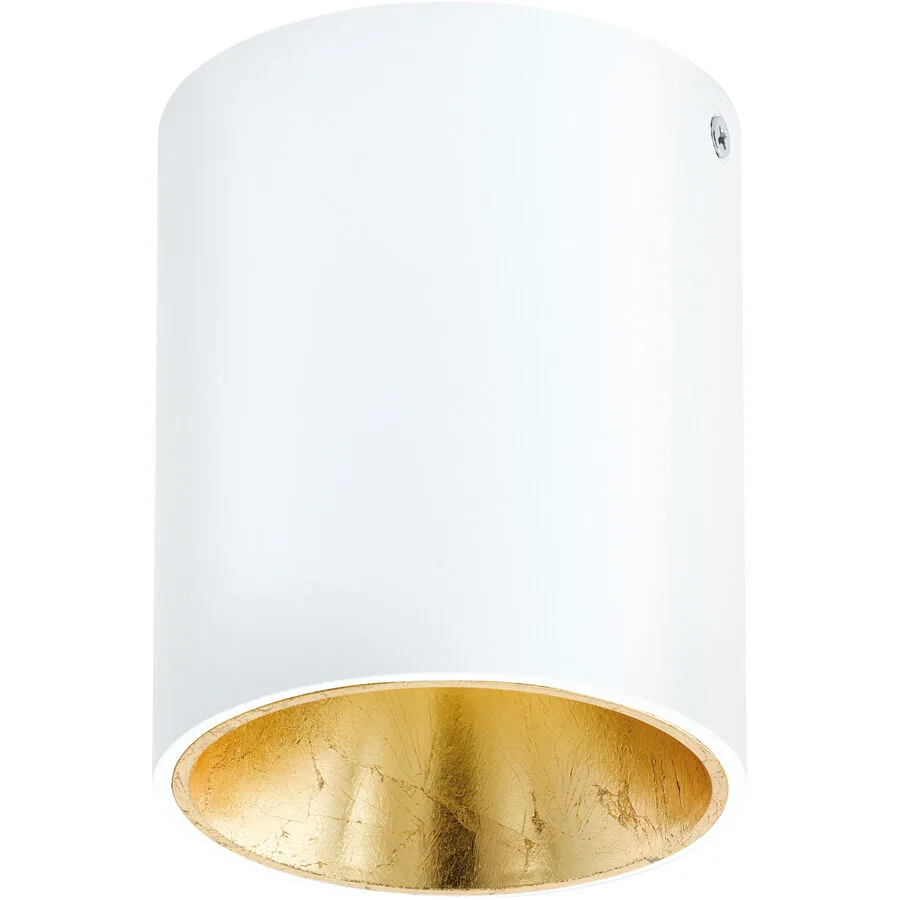 Eglo Deckenlampe Polasso Gold/Weiss Aluminium/Kunststoff 12 cm - Farbe: weiss/gold - LED - Lichtfarbe: Warmweiss - LED Energiesparlampen