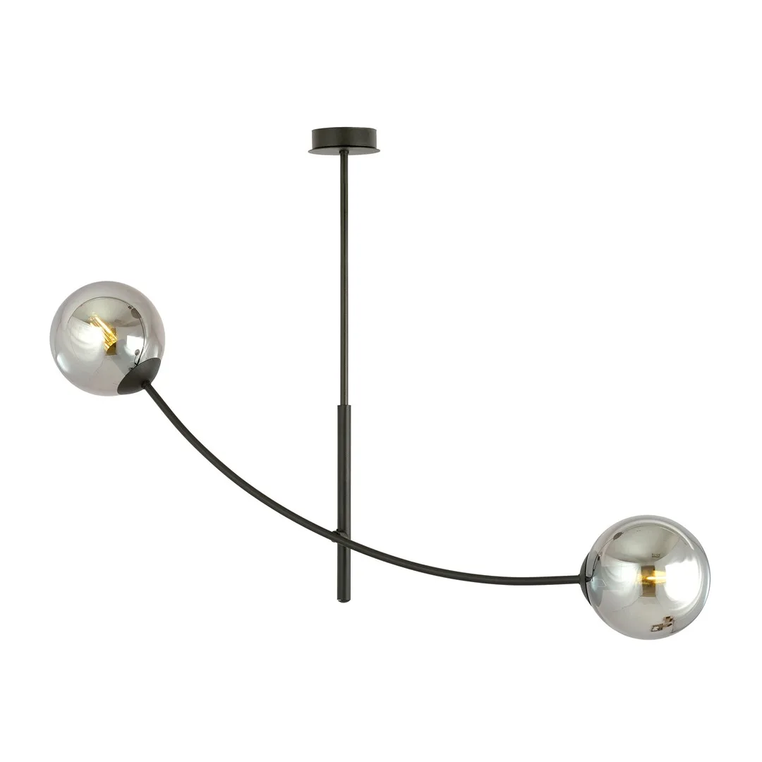 Emibig Lighting - Hunter 83cm - Taklampa - Svart/Rökfärgad