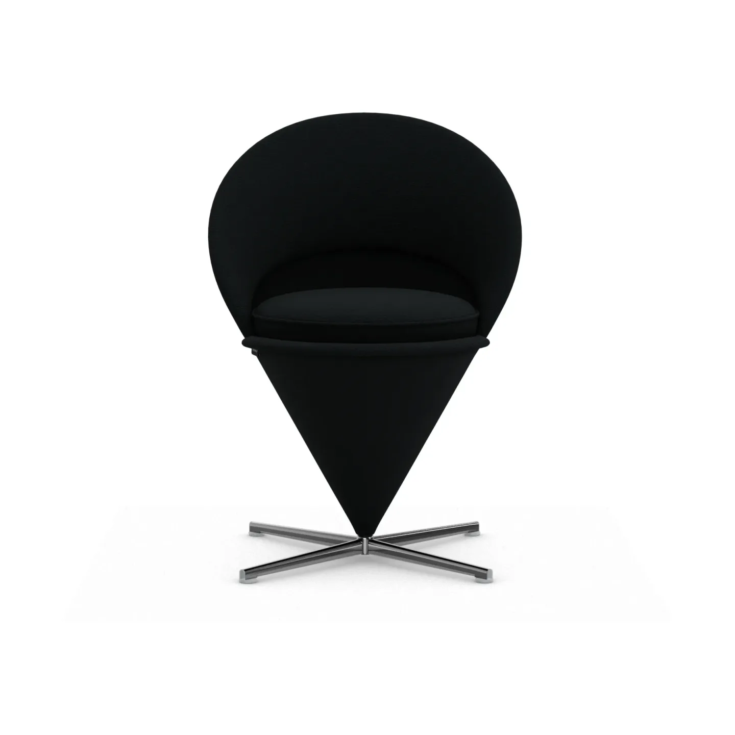 Vitra Cone Chair stol Cento pine green/black-rostfritt stål