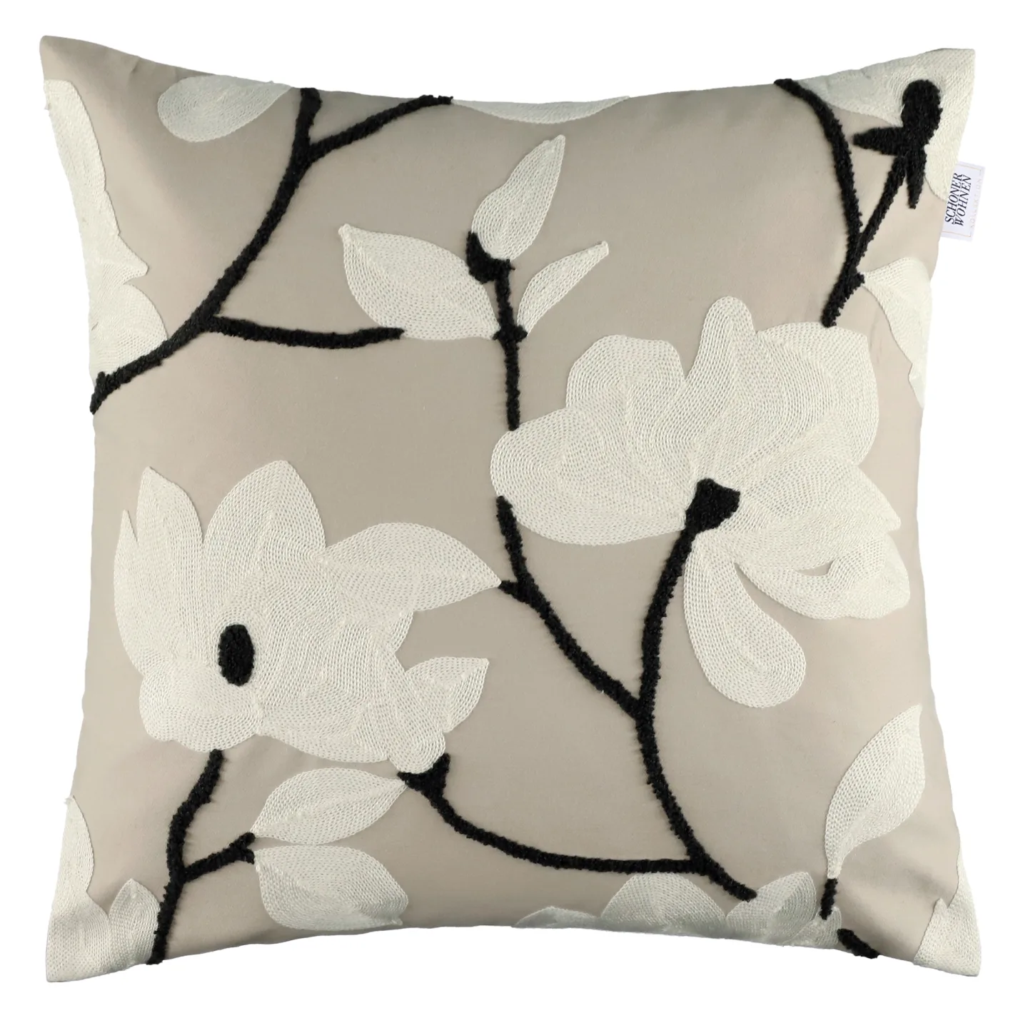 Stoeckel & Grimmler Kissenhülle Fleur 45x45 cm Beige | Schubiger Möbel