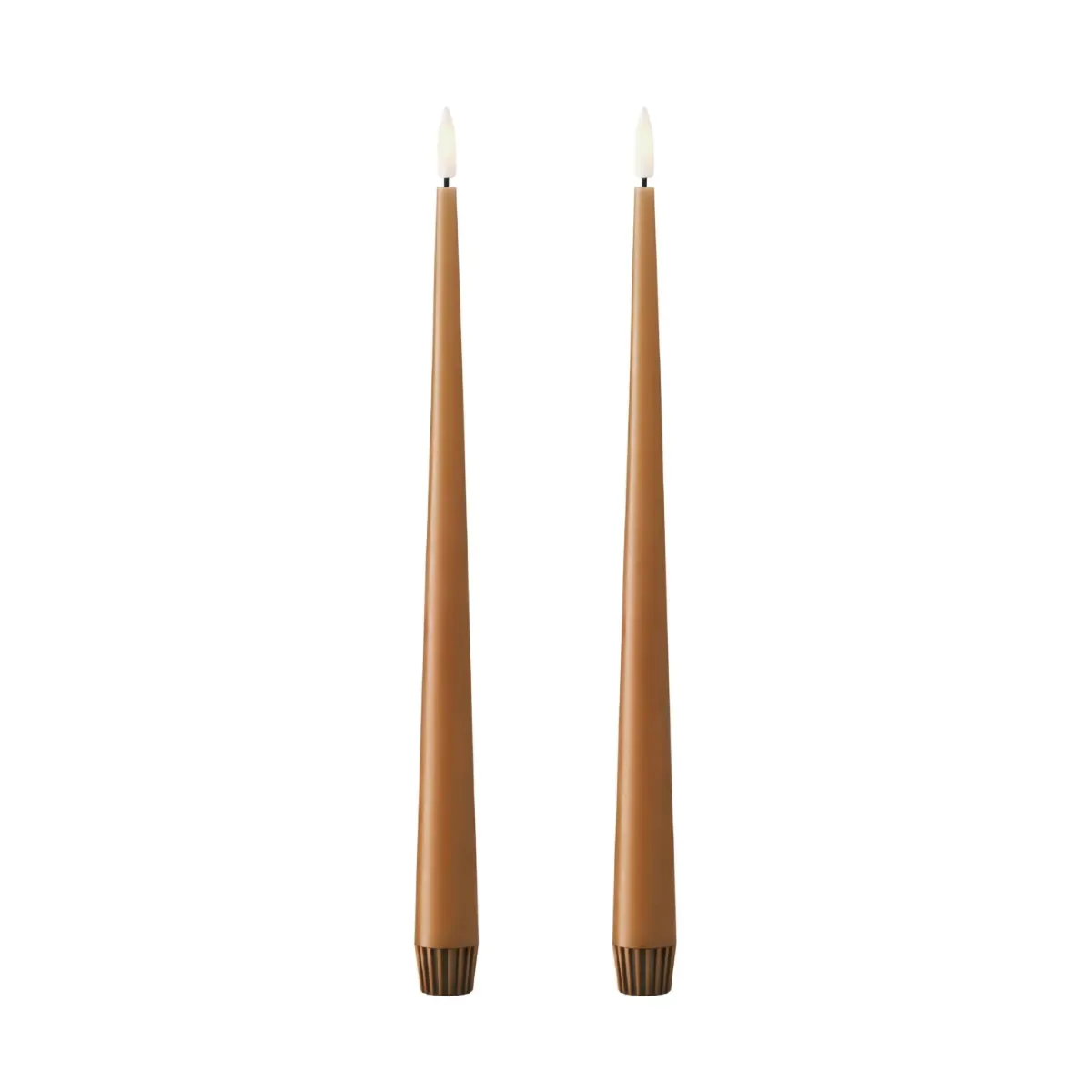 ester & erik ester & erik Stabkerzen LED 2er-Pack 23 Raw Toffee , 30 cm
