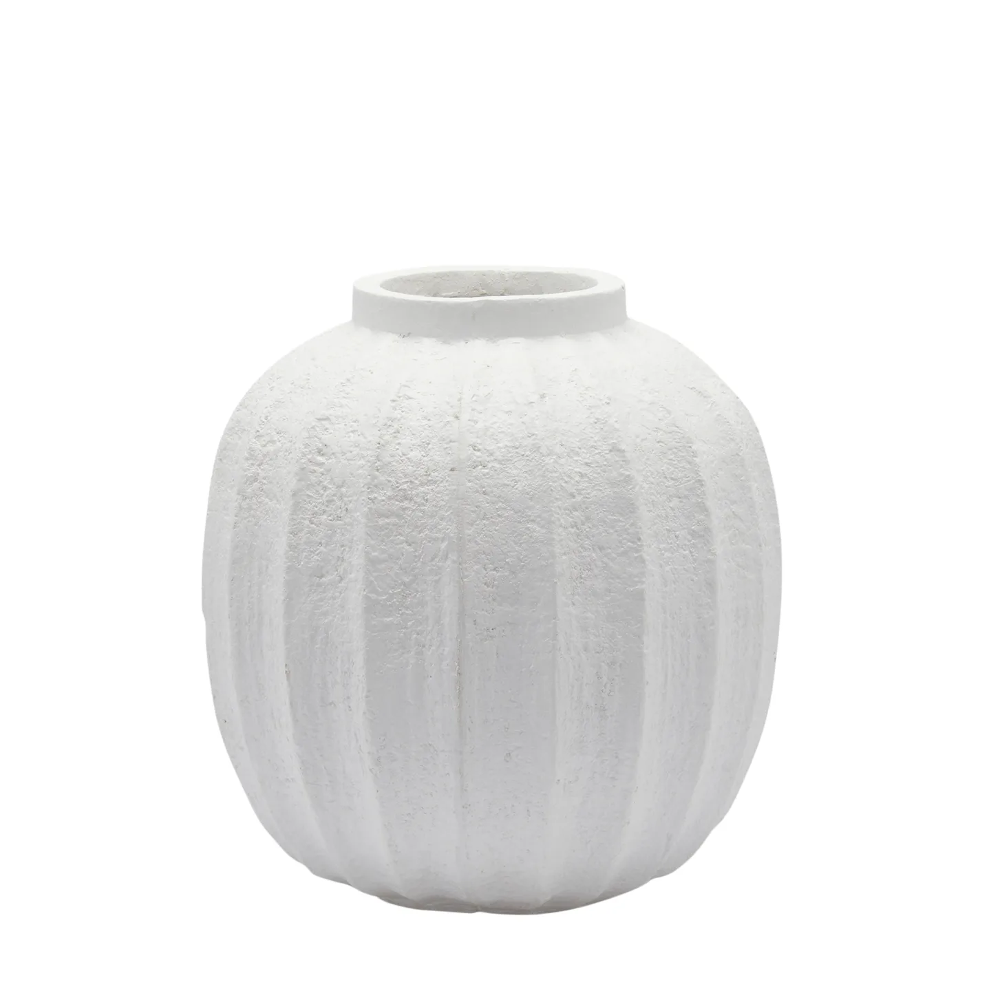 Edg Vase Rillen Keramik H: 30 cm | Schubiger Möbel