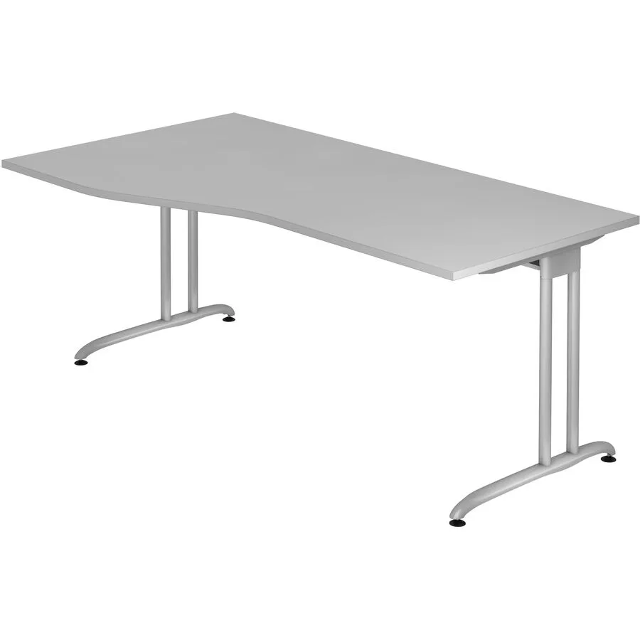 Schreibtisch Office grau Holzwerkstoff B 180 T 100 cm