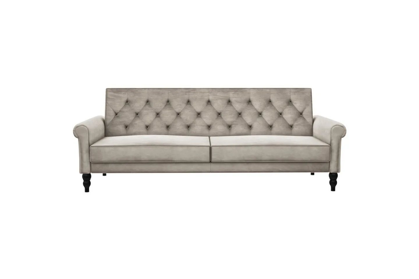 Bäddsoffa utan divan & schäslong Loft24 Tyne Bäddsoffa 3-sits Beige -