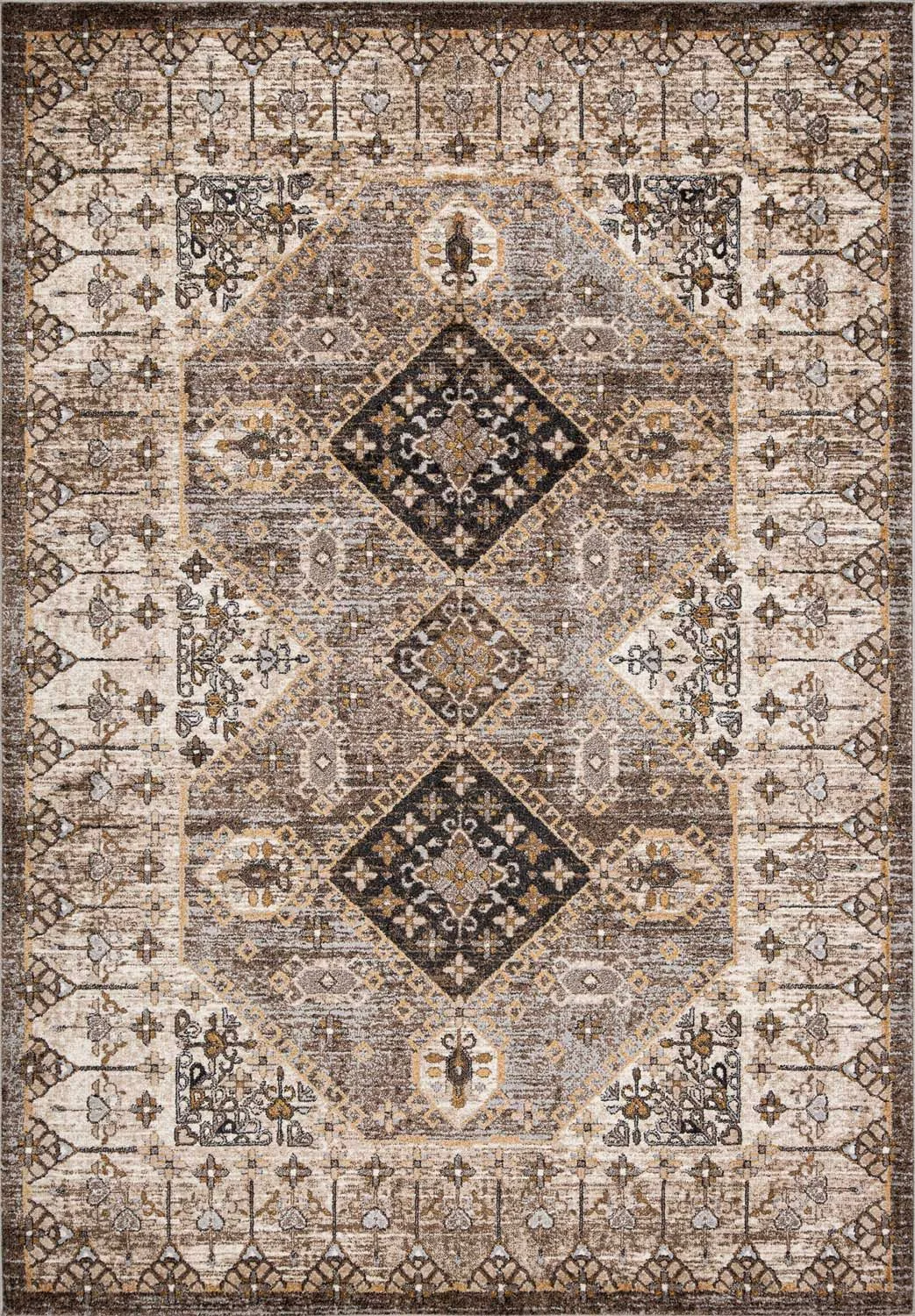 Matta Yelvi 200x285 cm - Brun/beige