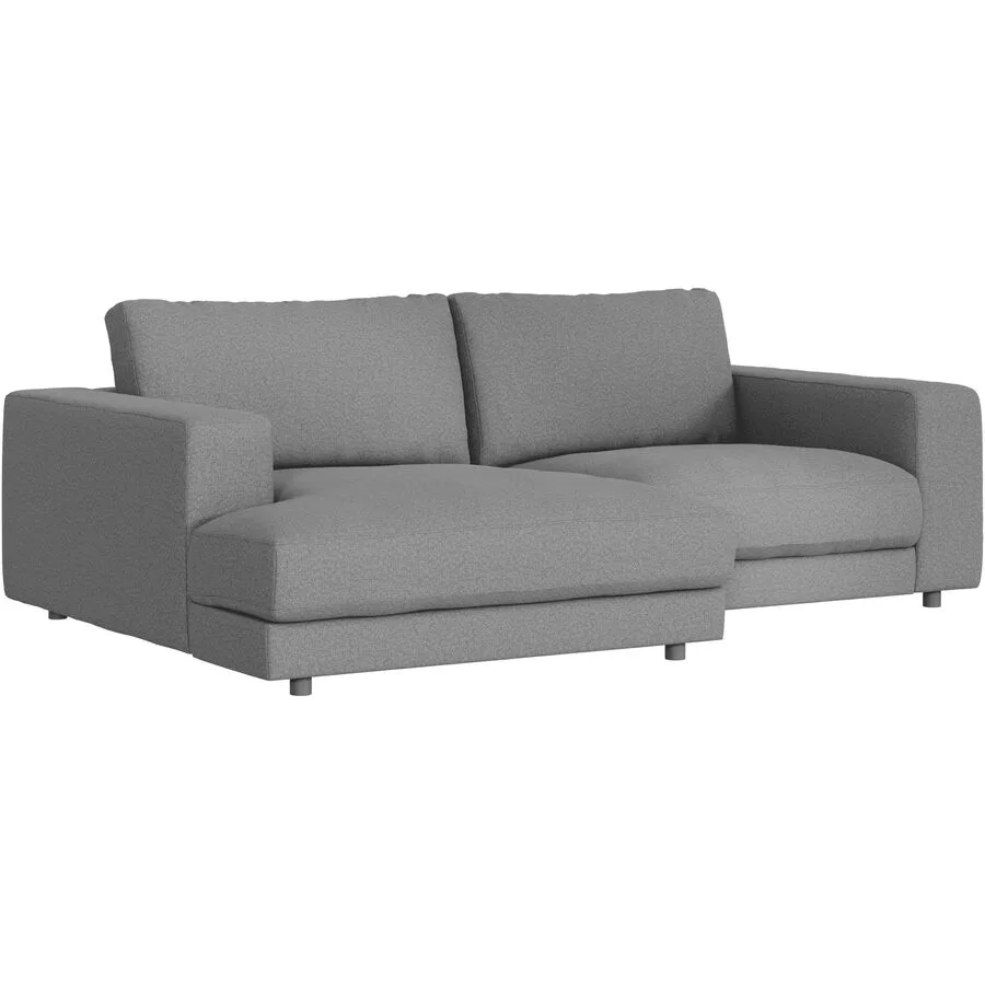 Ecksofa Ava Links Bezug: 100% Polyester grey B 240 T 170 cm - Möbel Konfigurator: Traummöbel individuell zusammenstellen