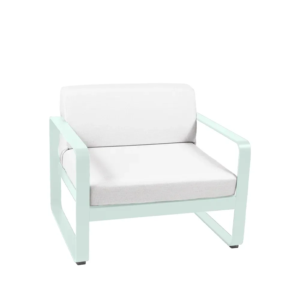Fermob Bellevie fåtölj Ice mint (grön), off-white dyna