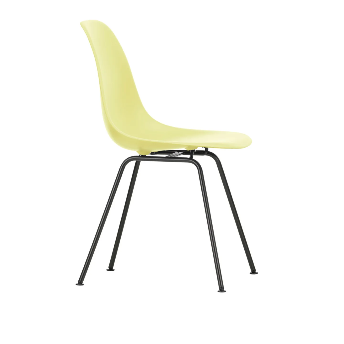 Vitra - Eames Plastic Chair DSX - 83 Sea Blue - White Base - Matstolar - Charles & Ray Eames - Blå - Metall/Plast