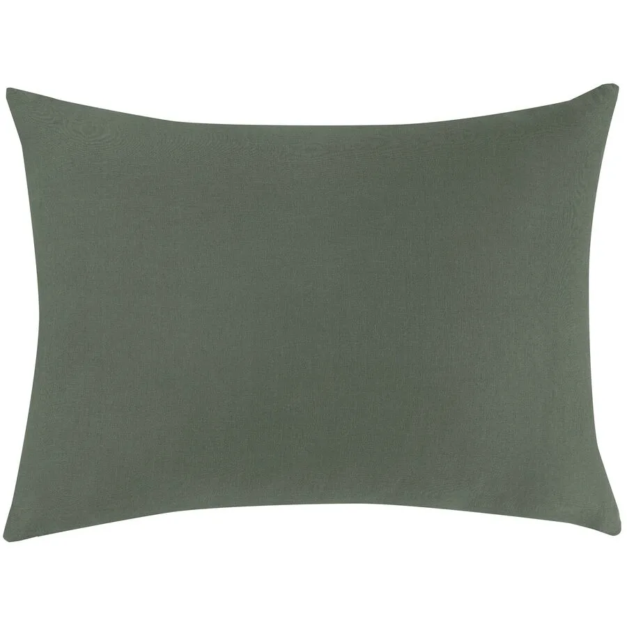 Kissenbezug Leana Grün Leinen 50 cm 70 cm - Material: 100% Leinen