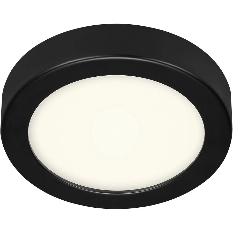 Deckenlampe Cissione Schwarz/Weiss Kunststoff/Metall 17 cm 3 cm - LED - Lichtfarbe: Helles Neutralweiss - Material: Metall/Kunststoff - Deckenlampe-