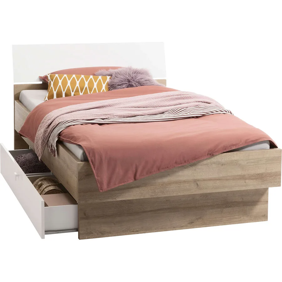 Bett Gianni natur Holzwerkstoff 90 x 200 cm