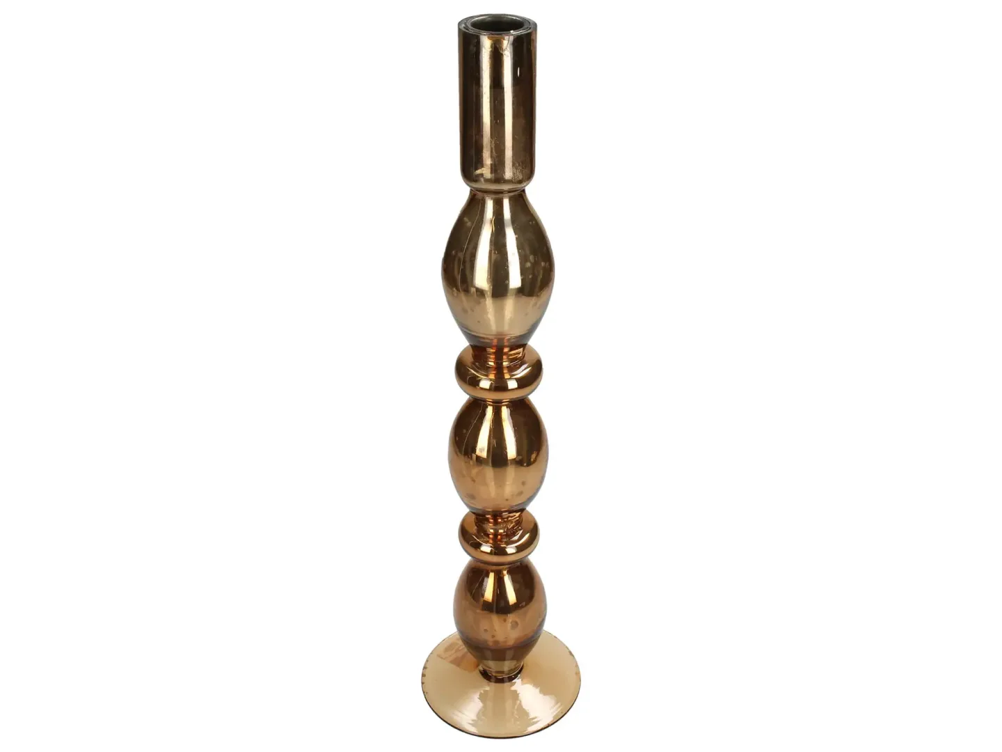 Kersten Kerzenleuchter Glas Amber H: 40 cm Mehrfarbig | Schubiger Möbel