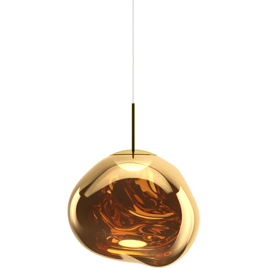 Tom Dixon Pendellampe Melt Kunststoff gold - Material: Polycarbonat