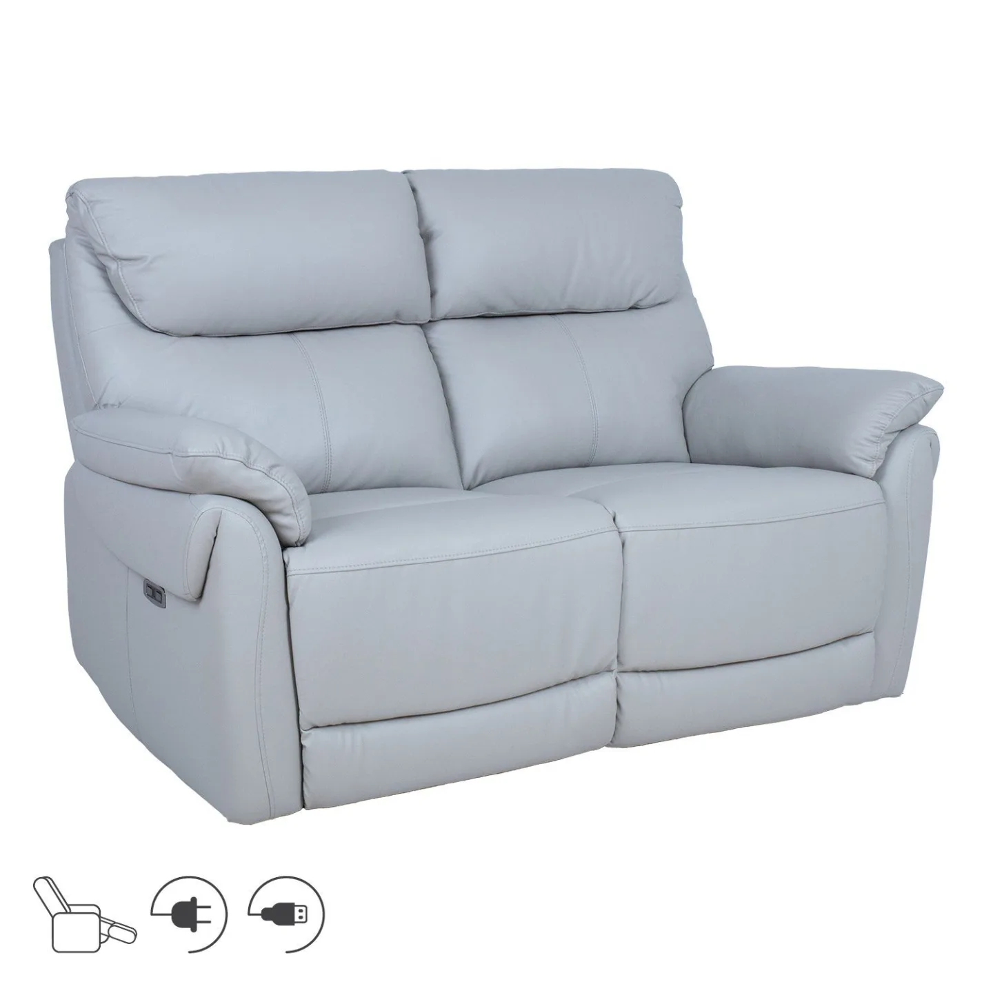 Reclinersoffa Dalsor 2-sits med elektrisk mekanism - Beige