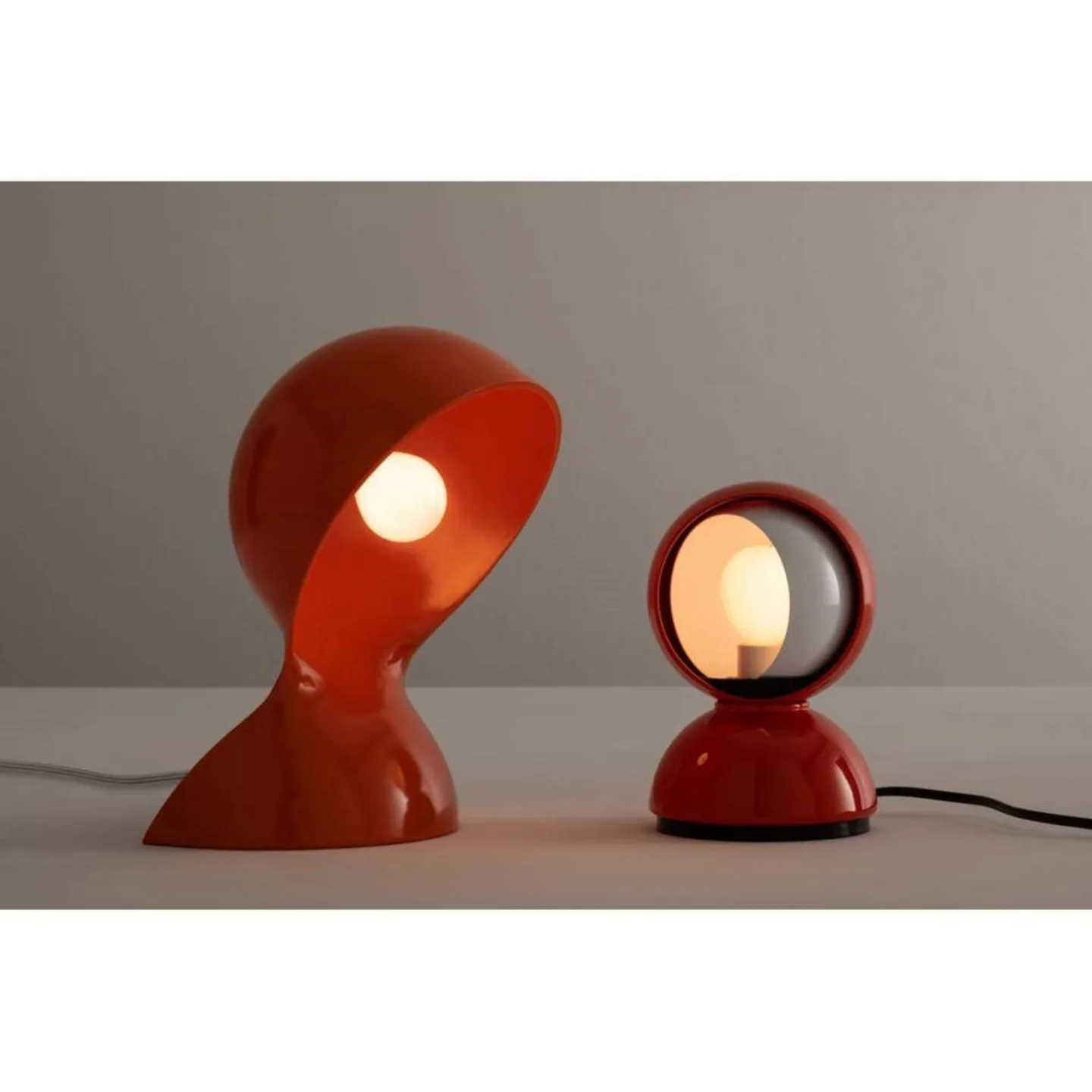 Dalú Tischleuchte Orange - Artemide - Wohnzimmer - Kunststoff