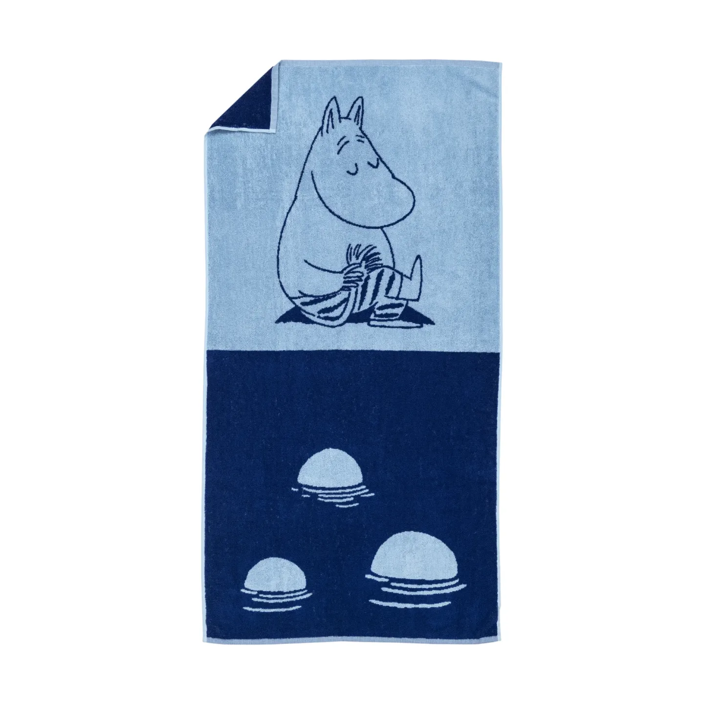 Moomin Arabia Mumin Badehandtuch 70x140cm Mumintrollet marineblau