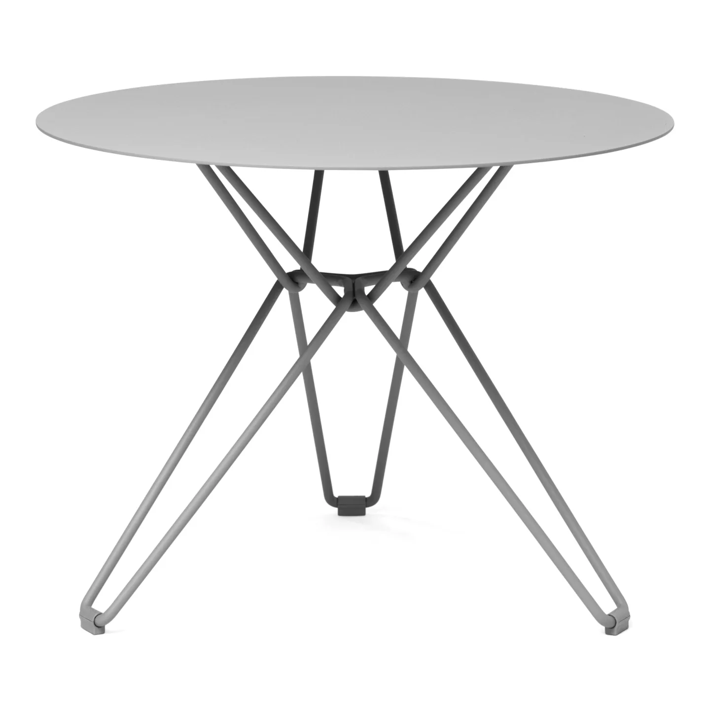 Massproductions - Tio Table 75 cm Stone Grey (RAL 7030) - Matbord utomhus - Chris Martin - Metall