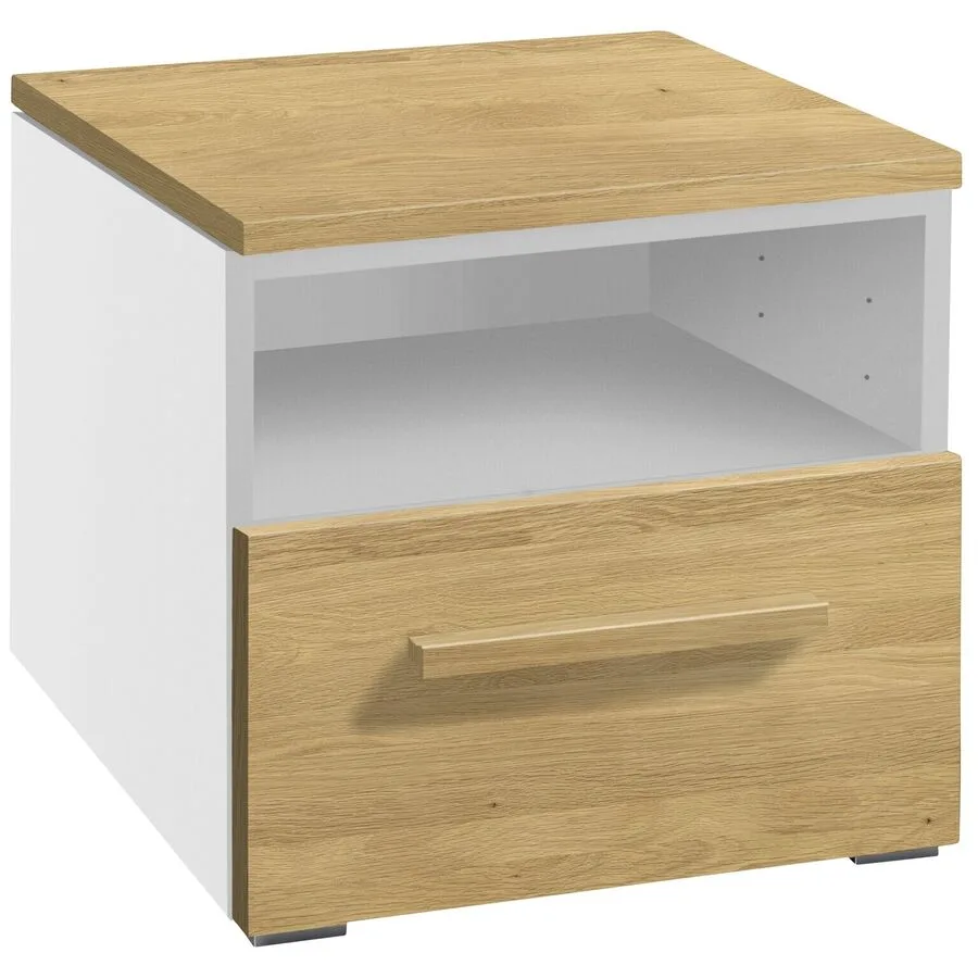 Hasena Nachttisch Jolantha eiche hell Holz/MDF Massivholz B 45 H 41 cm