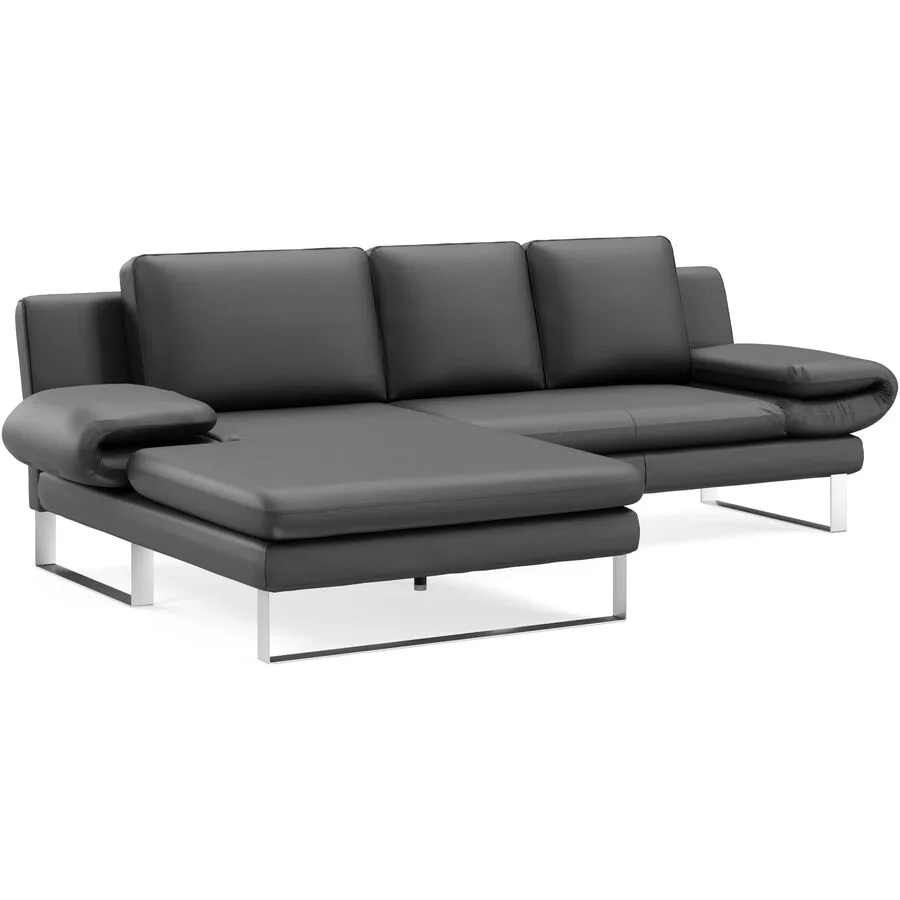 Ecksofa Jarek Leder basalt B 321 T 168 cm - Möbel Konfigurator: Traummöbel individuell zusammenstellen