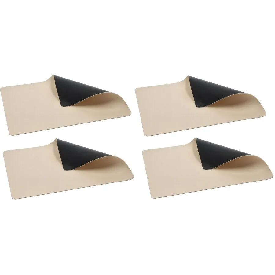 Tischset BITZ Schwarz/Crème Vinyl B 33 cm
