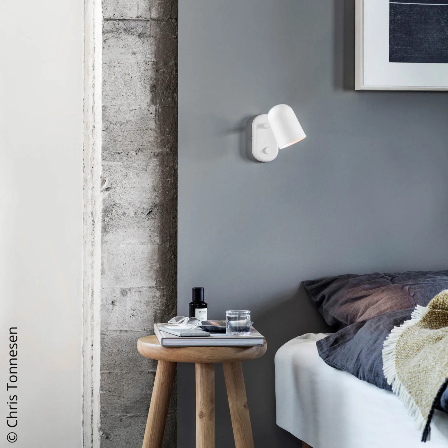 Buddy Wandleuchte White - Northern Buddy wall - Wohnzimmer - Skandinavisch - Metall - Einflammig