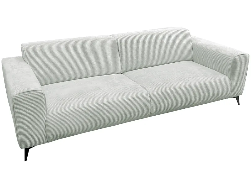 2er Sofa JULIA Stoff hellgrau