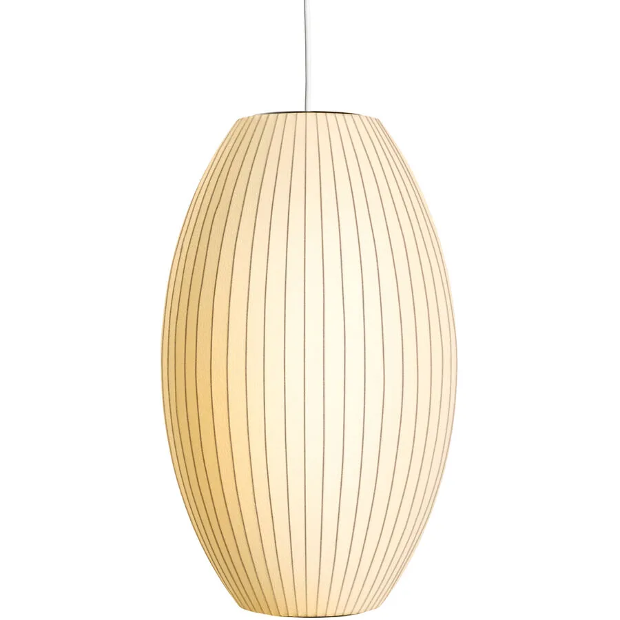 HAY Pendellampe Nelson Cigar Weiss Metall 33 cm 53 cm - Farbe: Off-white