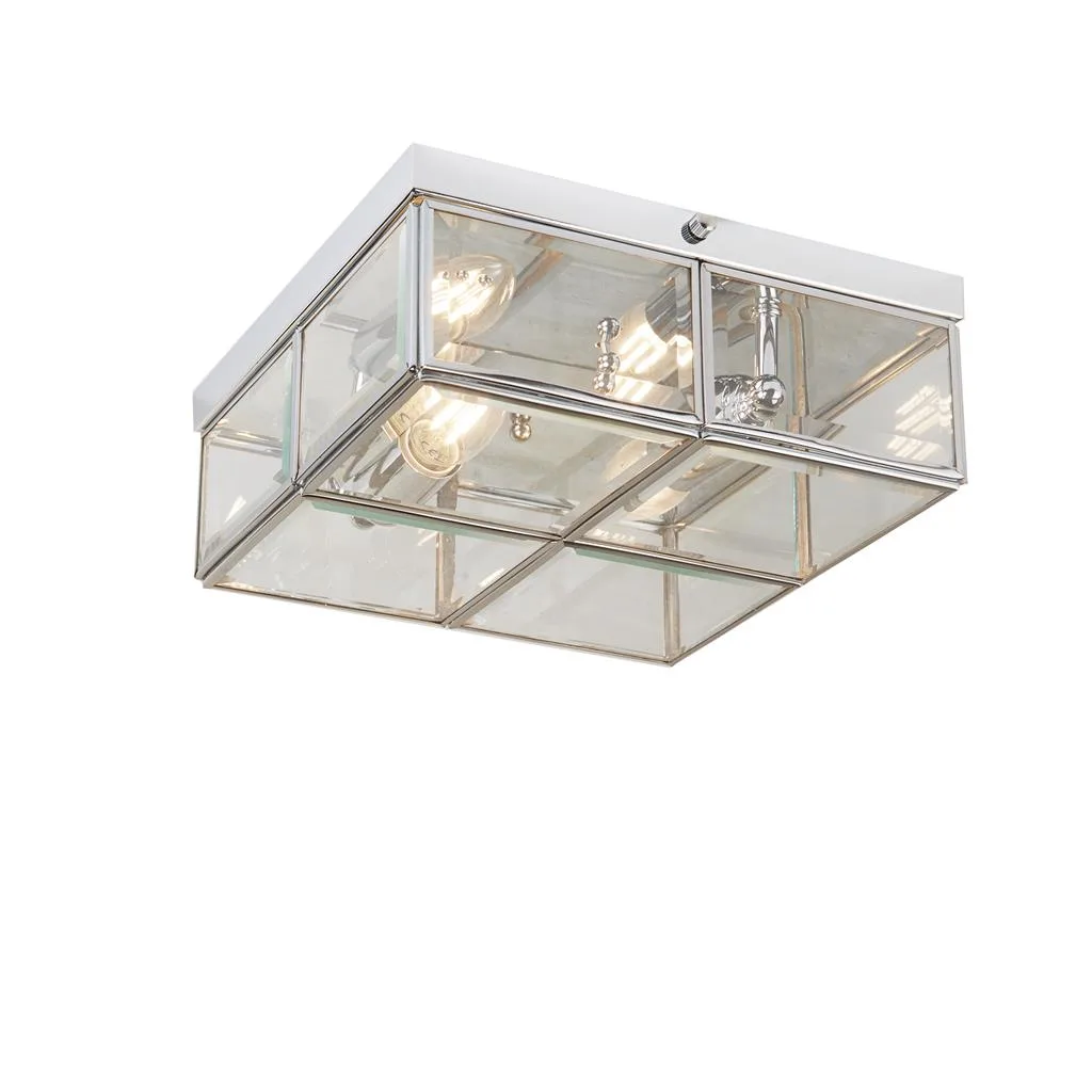 Searchlight - Pisa 25cm - Takplafond - Krom