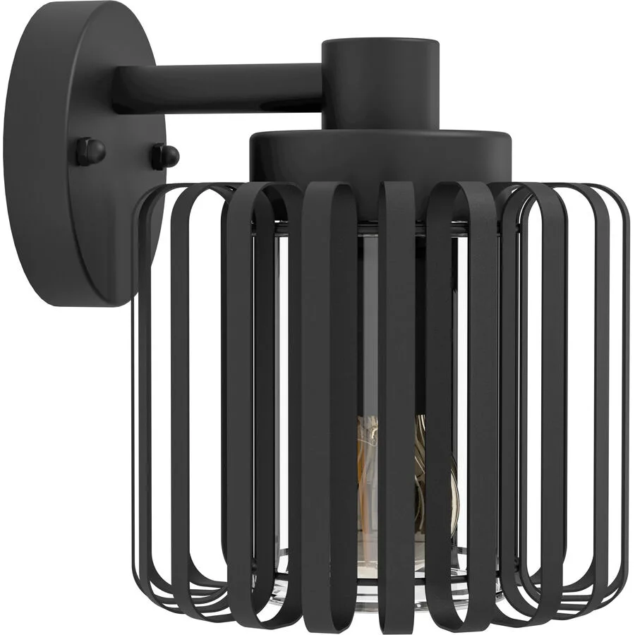 Eglo Wandlampe aussen Selinus Schwarz Stahl 22 cm
